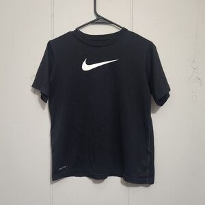Nike Black Tee with White Swoosh